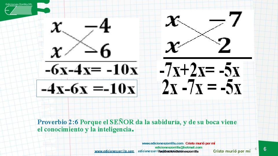 Proverbio 2: 6 Porque el SEÑOR da la sabiduría, y de su boca viene