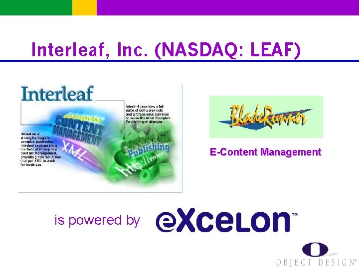 Interleaf, Inc. (NASDAQ: LEAF) E-Content Management is powered by 