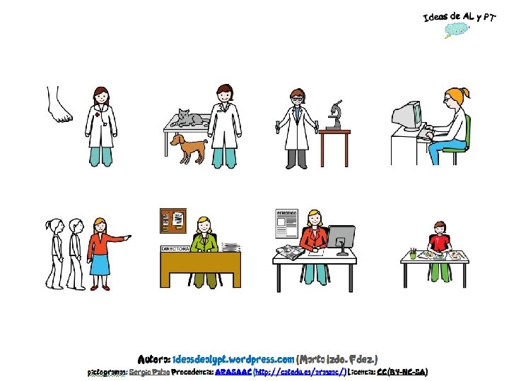 PODÓLOGA VETERINARIA CIENTÍFICA INFORMÁTICA GUÍA TURÍSTICO DIRECTORA PERIODISTA DIBUJANTE 