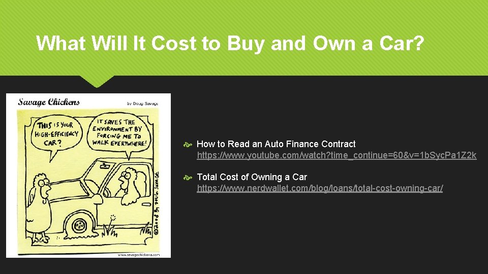 What Will It Cost to Buy and Own a Car? How to Read an