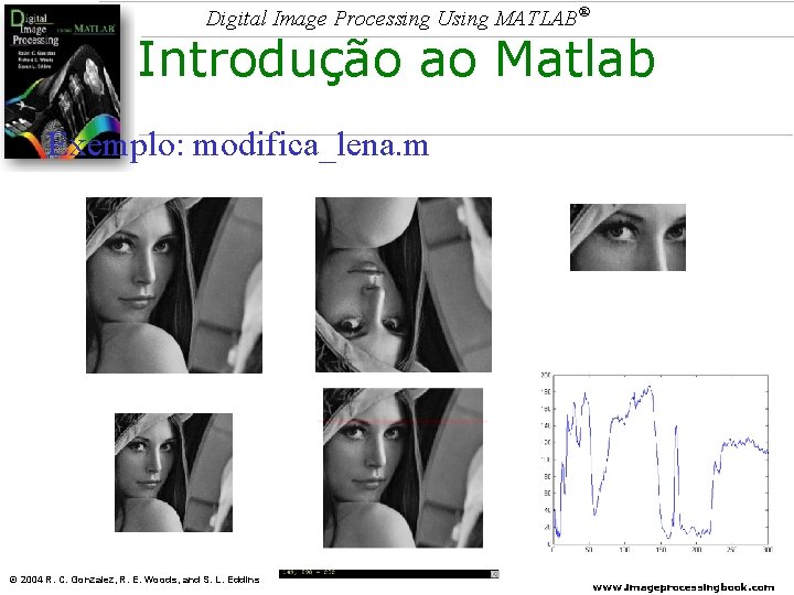 Digital Image Processing Using MATLAB® Introdução ao Matlab Exemplo: modifica_lena. m © 2004 R.