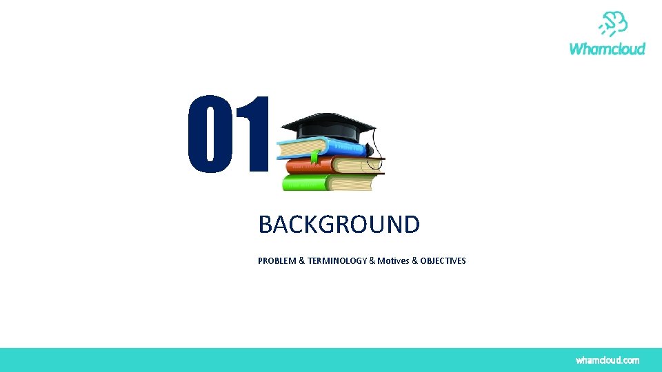 01 BACKGROUND PROBLEM & TERMINOLOGY & Motives & OBJECTIVES whamcloud. com 01 BACKGROUND PROBLEM & TERMINOLOGY & Motives & OBJECTIVES whamcloud. com