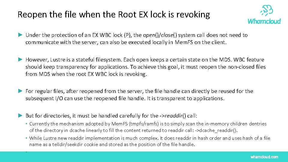 Reopen the file when the Root EX lock is revoking ► Under the protection Reopen the file when the Root EX lock is revoking ► Under the protection
