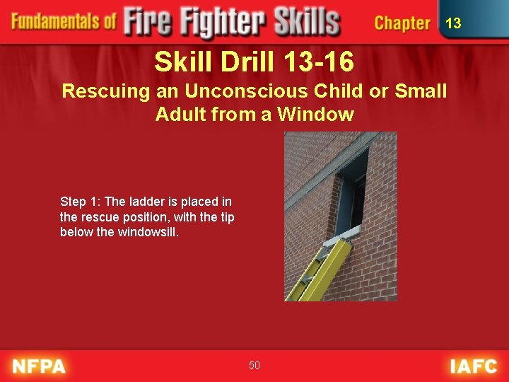 13 Skill Drill 13 -16 Rescuing an Unconscious Child or Small Adult from a