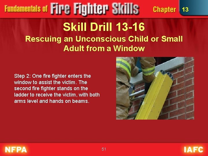 13 Skill Drill 13 -16 Rescuing an Unconscious Child or Small Adult from a