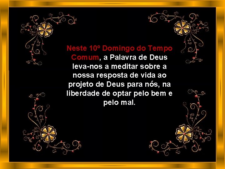 Neste 10º Domingo do Tempo Comum, a Palavra de Deus leva-nos a meditar sobre