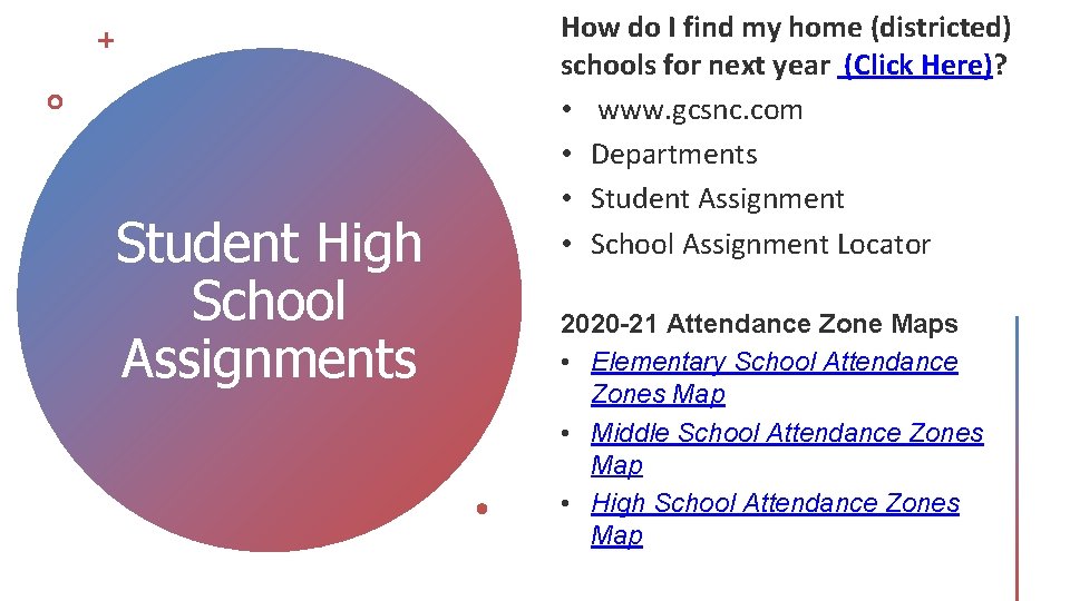 Student High School Assignments How do I find my home (districted) schools for next