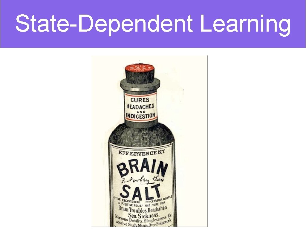 State-Dependent Learning 