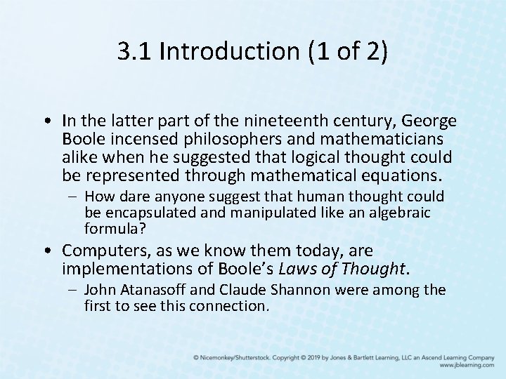 3. 1 Introduction (1 of 2) • In the latter part of the nineteenth 3. 1 Introduction (1 of 2) • In the latter part of the nineteenth