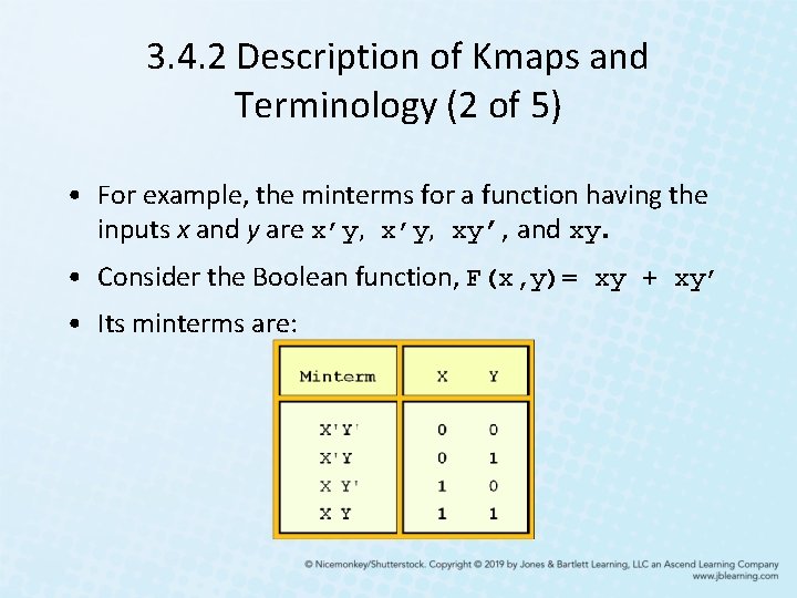 3. 4. 2 Description of Kmaps and Terminology (2 of 5) • For example, 3. 4. 2 Description of Kmaps and Terminology (2 of 5) • For example,
