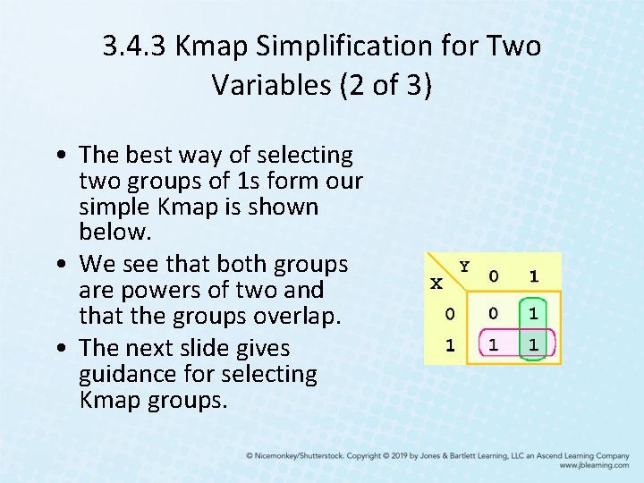 3. 4. 3 Kmap Simplification for Two Variables (2 of 3) • The best 3. 4. 3 Kmap Simplification for Two Variables (2 of 3) • The best