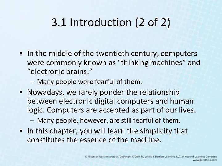 3. 1 Introduction (2 of 2) • In the middle of the twentieth century, 3. 1 Introduction (2 of 2) • In the middle of the twentieth century,