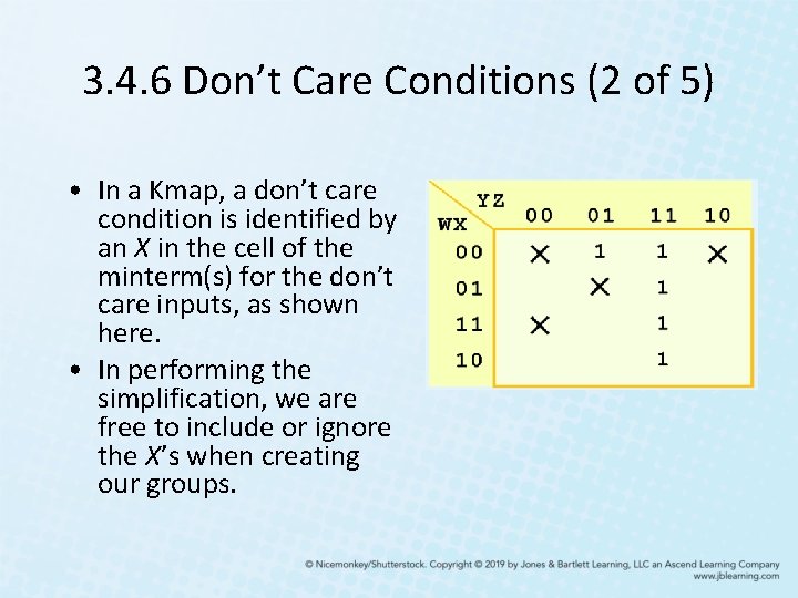 3. 4. 6 Don’t Care Conditions (2 of 5) • In a Kmap, a 3. 4. 6 Don’t Care Conditions (2 of 5) • In a Kmap, a