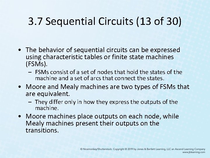 3. 7 Sequential Circuits (13 of 30) • The behavior of sequential circuits can 3. 7 Sequential Circuits (13 of 30) • The behavior of sequential circuits can