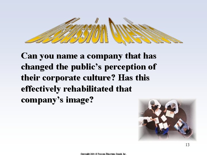Can you name a company that has changed the public’s perception of their corporate