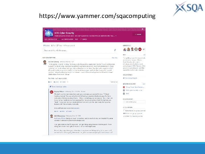 https: //www. yammer. com/sqacomputing 