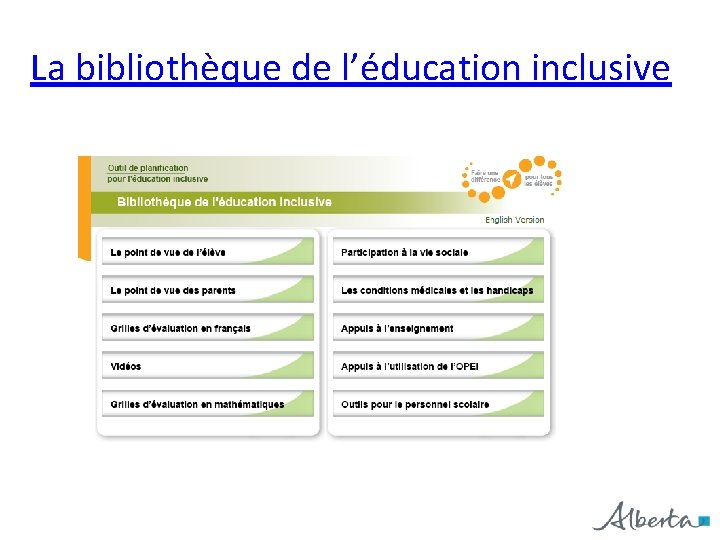 La bibliothèque de l’éducation inclusive 