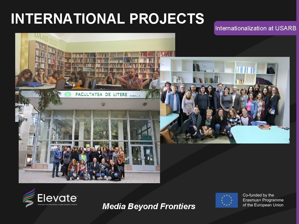 INTERNATIONAL PROJECTS Media Beyond Frontiers Internationalization at USARB 