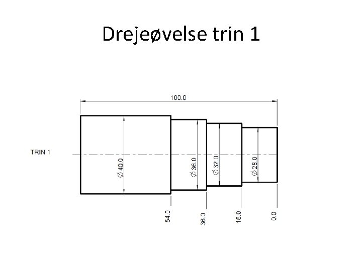 Drejeøvelse trin 1 