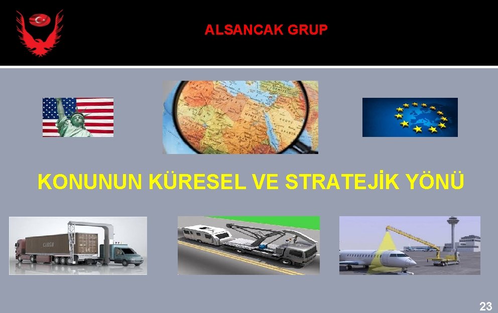 ALSANCAK GRUP KONUNUN KÜRESEL VE STRATEJİK YÖNÜ 23 