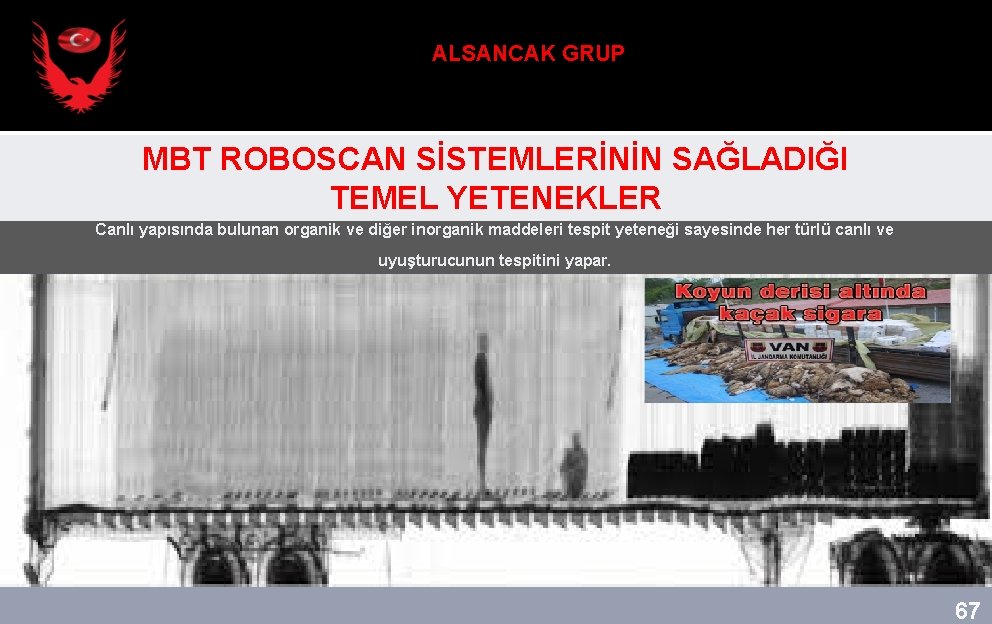 ALSANCAK GRUP MBT ROBOSCAN SİSTEMLERİNİN SAĞLADIĞI TEMEL YETENEKLER Canlı yapısında bulunan organik ve diğer