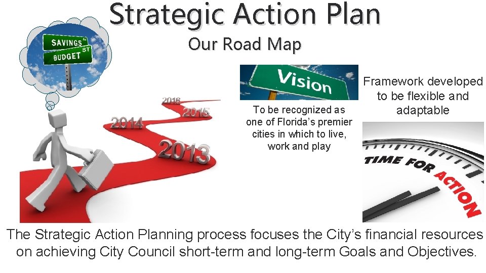 Strategic Action Plan Our Road Map To be recognized as one of Florida’s premier