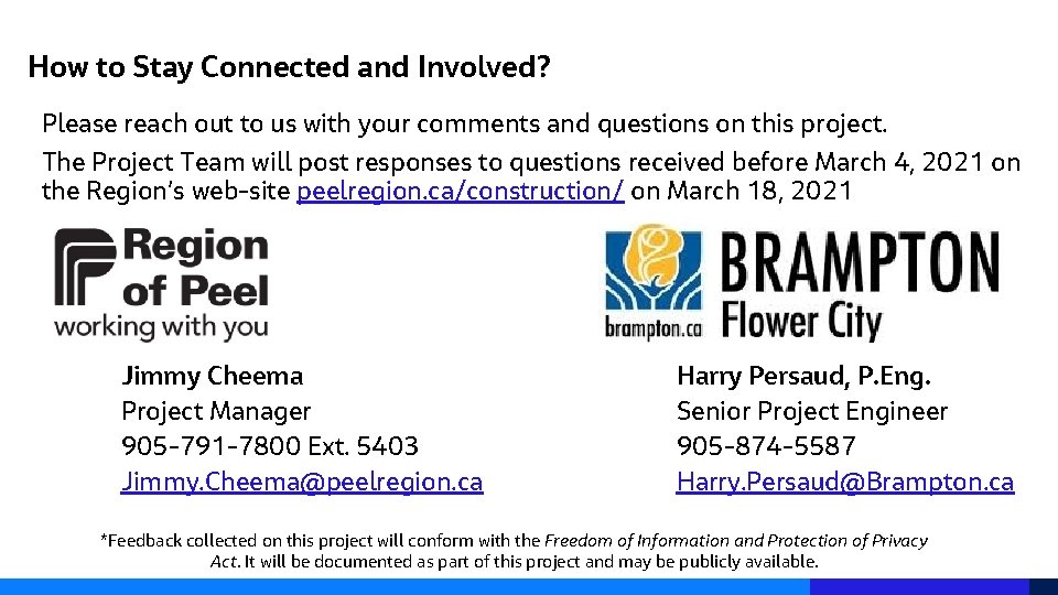 How to Stay Connected and Involved? Please reach out to us with your comments
