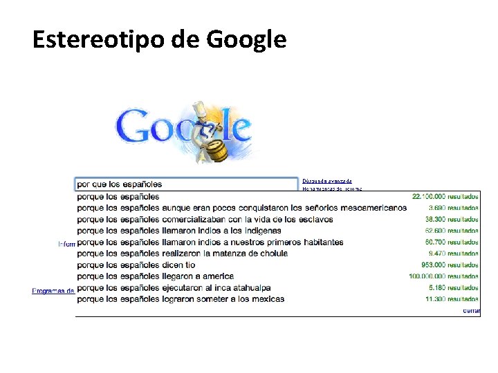 Estereotipo de Google 