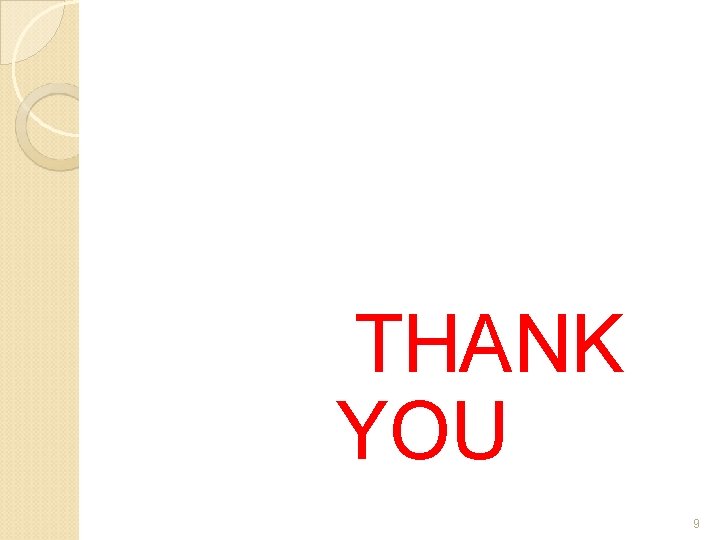 THANK YOU 9 