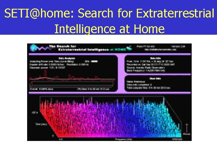 SETI@home: Search for Extraterrestrial Intelligence at Home 