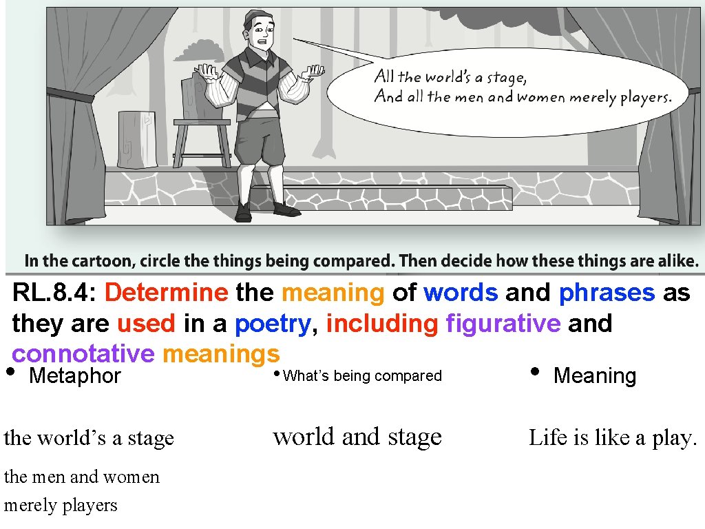 RL. 8. 4: Determine the meaning of words and phrases as they are used