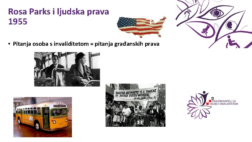 Rosa Parks i ljudska prava 1955 • Pitanja osoba s invaliditetom = pitanja građanskih