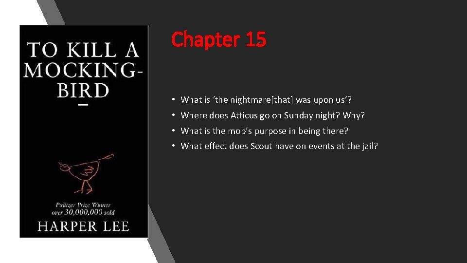 Chapter 15 • What is ‘the nightmare[that] was upon us’? • Where does Atticus