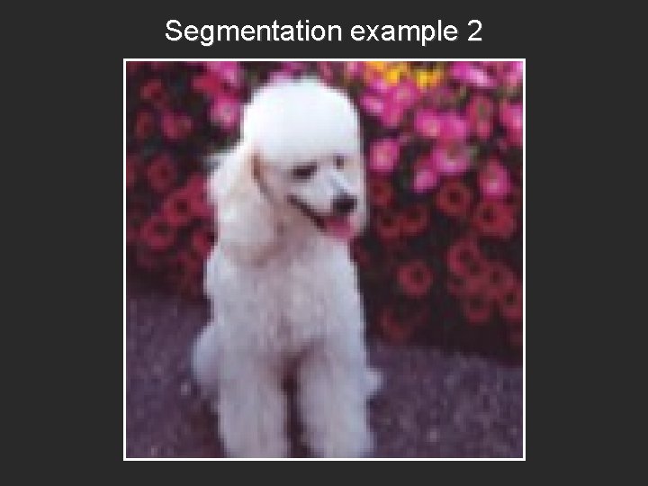 Segmentation example 2 