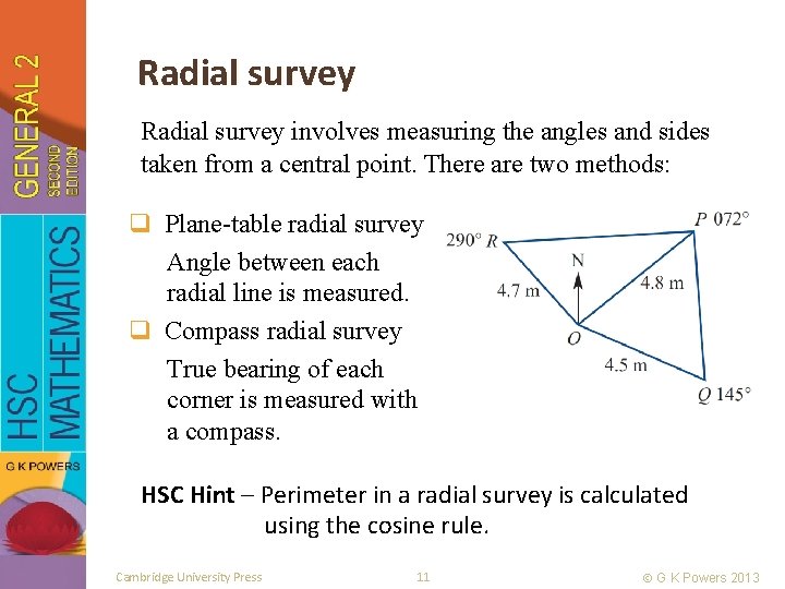 Radial survey involves measuring the angles and sides taken from a central point. There