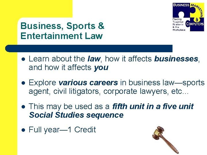 Business, Sports & Entertainment Law l Learn about the law, how it affects businesses,