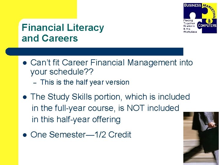 Financial Literacy and Careers l Can’t fit Career Financial Management into your schedule? ?