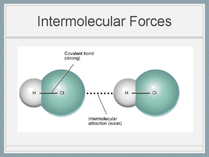 Intermolecular Forces 