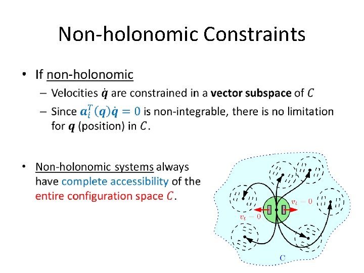 Non-holonomic Constraints • 