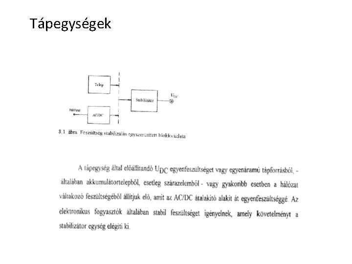 Tápegységek 