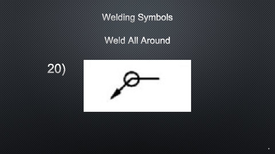 Welding Symbols Weld All Around 20) * 