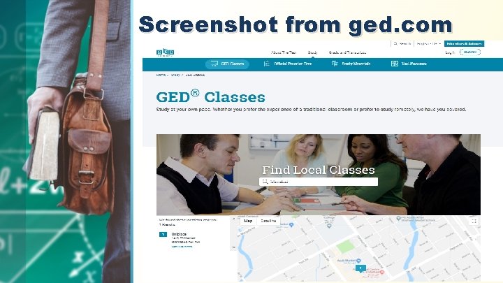 Screenshot from ged. com 