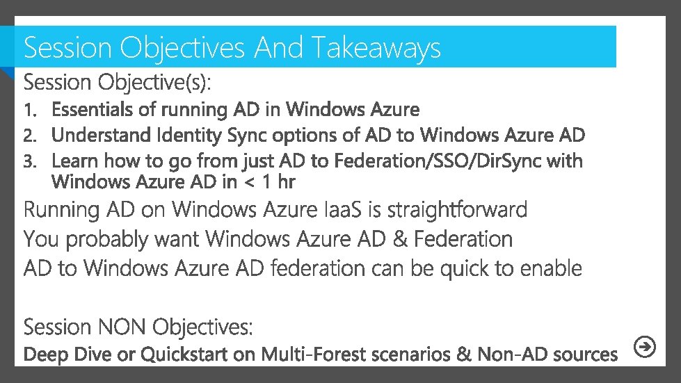 Session Objectives And Takeaways 