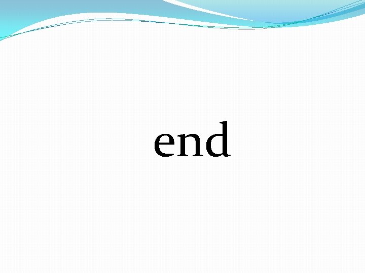 end 