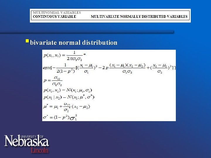 §bivariate normal distribution 