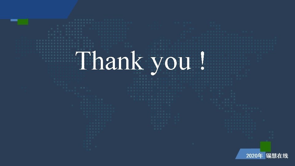Thank you ! Thank you !