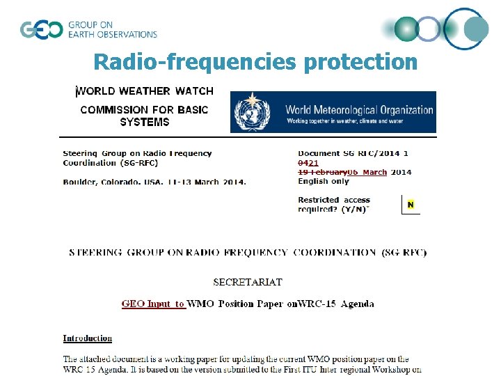 Radio-frequencies protection 