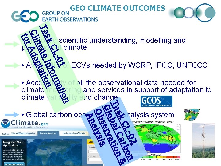 GEO CLIMATE OUTCOMES a ti -0 1 CL o rm I n f ti