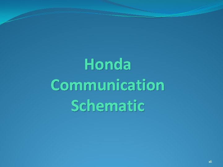 Honda Communication Schematic 16 