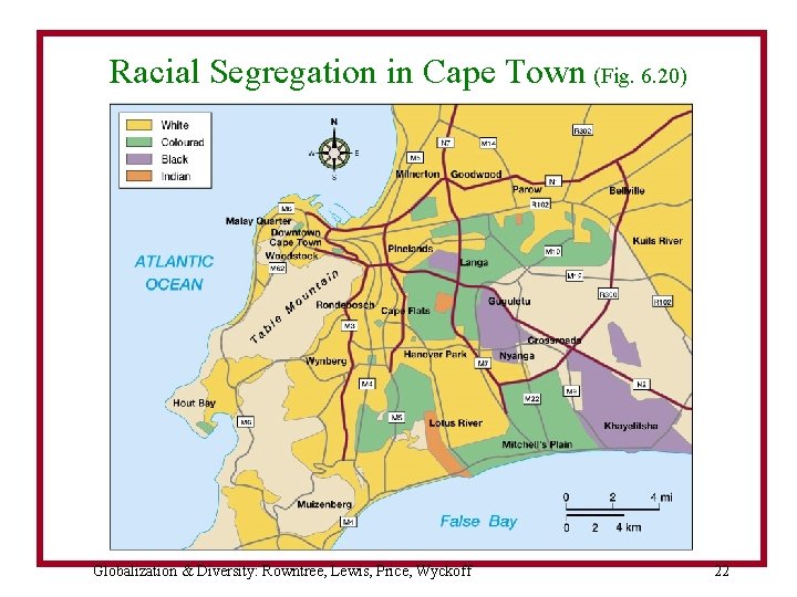 Racial Segregation in Cape Town (Fig. 6. 20) Globalization & Diversity: Rowntree, Lewis, Price,